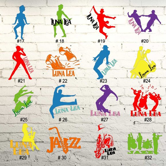 BALLET / DANCE / JAZZ VINYL DECAL - 5-6" - Picture 2 of 8
